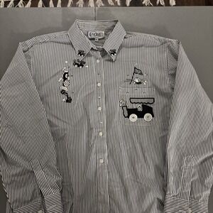 Las Olas Golf Women's  Embellished  Bling Blouse Size XL Golf